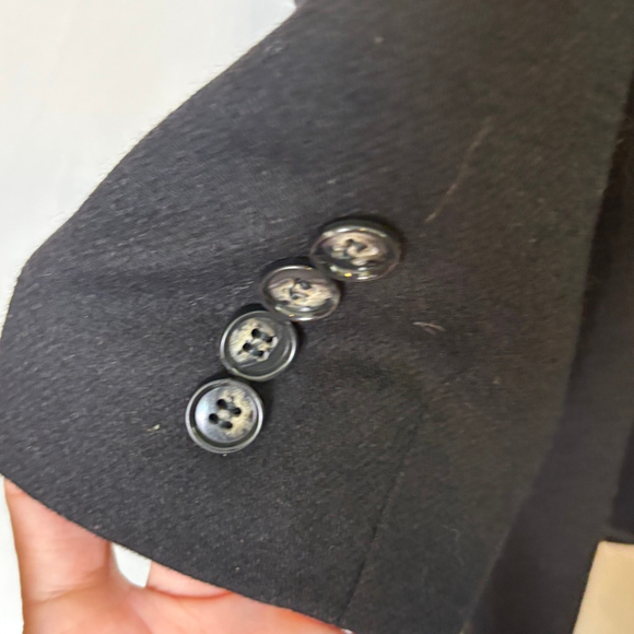 Vintage Evan-Picone Black Wool Blazer Women’s Size 12 ILGWU Made in USA Classic - Picture 6 of 9